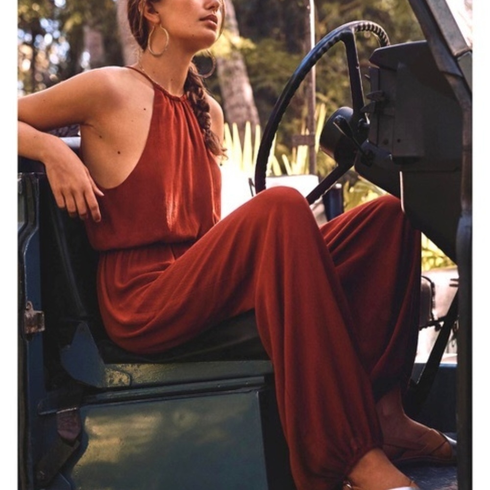 Anthro Festival Elevenses North Beach Jumpsuit XS